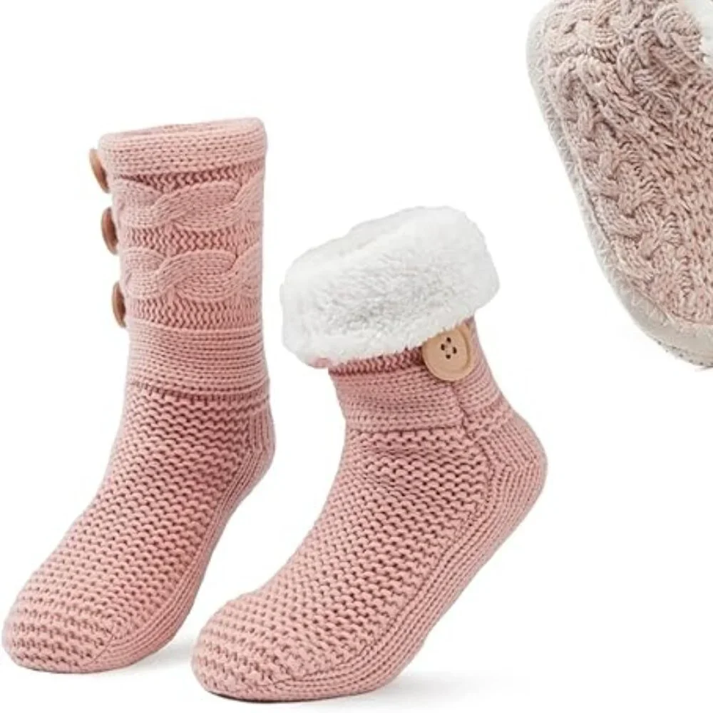 Women's Knit Sherpa Slipper Socks